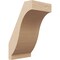 Ekena Millwork 5-inch W x 6-inch D x 10-inch H Baker Rough Cedar Woodgrain TimberThane Knee Brace, Primed BRCUR05X06X10BKRRCPR - alternate 1